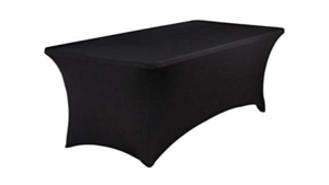 Table Cloth - Spandex, 6ft - Black rental Philadelphia, PA
