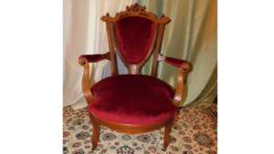 "Royal" - Parlor Chair, Red rental Philadelphia, PA