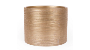 Brushed Gold Textured Vase - 4" rental Philadelphia, PA