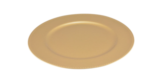 Beaded Charger Plate, Gold - 13" rental Philadelphia, PA