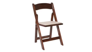 Fruitwood Folding Chair With Pad (N) rental San Diego, CA