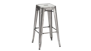 Silver Metal Barstool rental Oklahoma City, OK