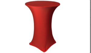 30"X42" Cherry Red Highboy Spandex Linen rental Oklahoma City, OK