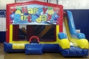 Bounce House Combo with Happy Birthday Panel rental in San Antonio, TX