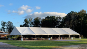 40'X100' Jumbotrac Gable End Frame Tent rental Oklahoma City, OK