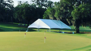 40'X40' Jumbotrac Gable End Frame Tent rental Oklahoma City, OK