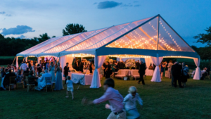 40'X80' Jumbotrac Gable End Frame Tent - Clear rental Oklahoma City, OK
