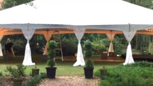 10' Leg Drape with Sash rental Oklahoma City, OK