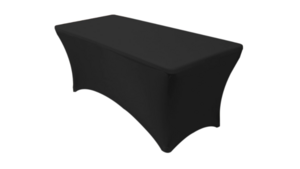 6' Table w/ Black Spandex Linen rental Oklahoma City, OK
