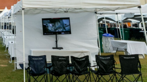 10'X10' Pop Up Solid Sidewall rental Stillwater, OK