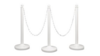 White Plastic Stanchion rental in Stillwater, OK