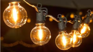 100' Black Strand String Lights (Small Bulb) rental Stillwater, OK