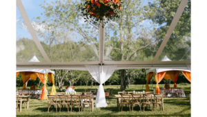 40'x60' Jumbotrac Gable End Frame Tent - Clear rental Stillwater, OK