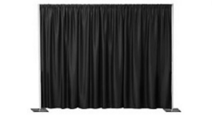 Banjo Black Pipe & Drape 12' H x 10' W rental Stillwater, OK