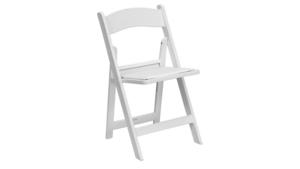 White Resin Folding Chair rental Auburn, AL