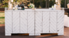 4' White Chevron Bar rental in Auburn, AL