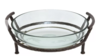 Round Glass Bowl - Metal Stand rental in Auburn, AL