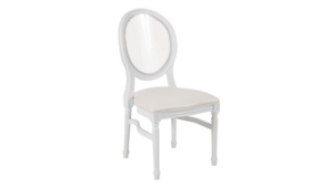White Louis Pop Chair rental Auburn, AL