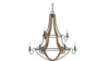 Lc - 34"X38" Wood & Metal Chandelier rental in Auburn, AL
