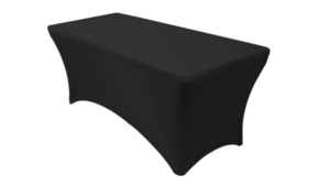 30"X6' Black Spandex Linen rental Auburn, AL