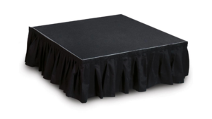 1'X6' Black Stage Skirt rental Auburn, AL