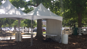 8'X10' Solid Sidewall rental Auburn, AL