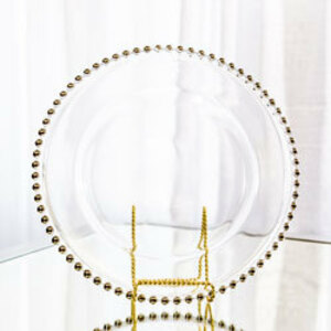 Clear Glass Charger Plate rental in San Antonio, TX