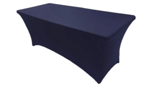 30" X 6' Navy Spandex rental Bryan College Station, TX
