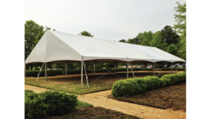 40'X80' Jumbotrac Gable End Frame Tent rental Bryan College Station, TX