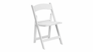 White Padded Folding Chair rental Columbus-Auburn, GA