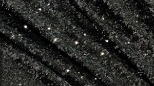 132" Black Sequin Linen rental Auburn, AL