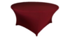 60" Maroon Round Spandex Linen rental in Auburn, AL