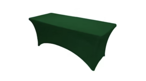 30"X6' Hunter Green Spandex Linen rental Waco, TX