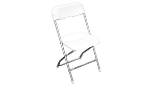 White Aluminum Folding Chair rental Waco, TX