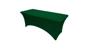 30"X6' Hunter Green Spandex Linen rental Auburn, AL