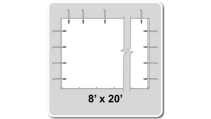 8'X20' Solid Pinnacle Sidewall rental Auburn, AL