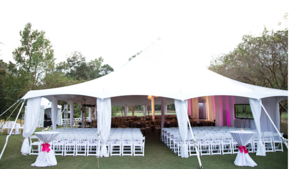 40'X40' Pole Tent rental Huntsville, TX