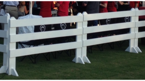 6' White Wood Fence rental Huntsville, TX