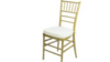 Gold Chiavari Chair W/ Ivory Cushion rental in Pittsburgh, PA