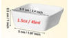 1.5Oz White Ceramic Dipping Dish rental in Jupiter, FL
