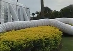 10'X15' White Sidewall (4 - 20" A/C Hole) - Ge rental Jupiter, FL