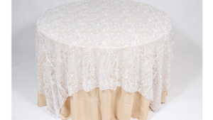90X90" Square Paisley Lace All Colors rental Pittsburgh, PA