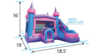 Pastel Bounce House With Slide Inflatable Combo rental in Pittsburgh, PA