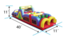 40ft Inflatable Obstacle Course rental in Pittsburgh, PA