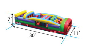 30 Ft Inflatable Obstacle Course rental Pittsburgh, PA
