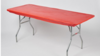 Red Kwick Cover 6ft Long Table rental in Pittsburgh, PA