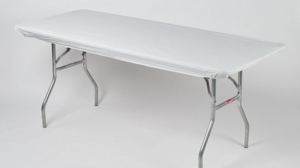 White Kwick Cover 6ft Long Table rental Pittsburgh, PA