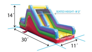 14ft Tall Inflatable Slide rental Pittsburgh, PA