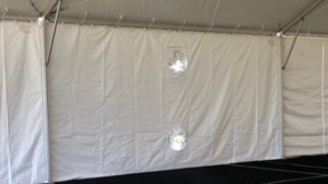 10X20 White Sidewall (4 - 20" A/C Hole) - Ge rental Jupiter, FL