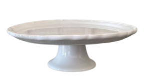 12" - Round White Ceramic Cake Stand rental Jupiter, FL